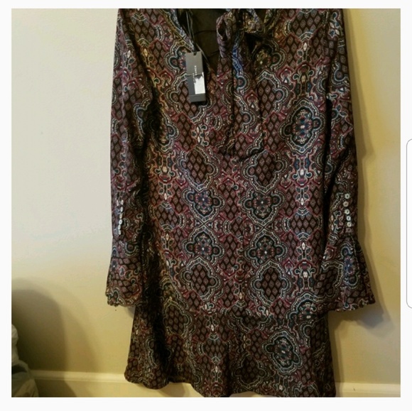 Romeo & Juliet Couture | High Neck Ruffle Dress - Picture 5 of 6